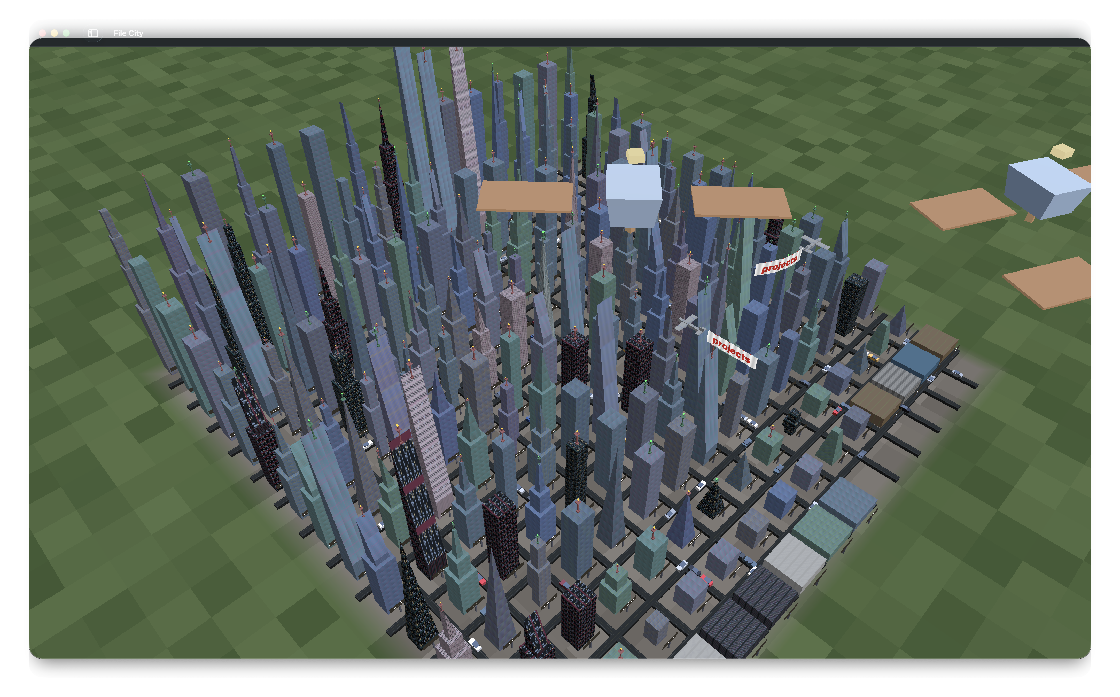 File City in isometric view